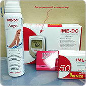 Глюкометр IME-DC + 50 тест-полосок и пенка в подарок