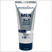 Biokosma - Шампунь-гель для душа «3 в 1» мужской, 200 мл