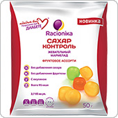 Мармелад Racionika САХАР-КОНТРОЛЬ фруктовый микс, 50 г