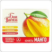 Конфеты Bon Pastil "МАНГО" с инулином без сахара