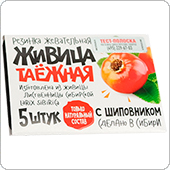 Жвачка живица таежная ШИПОВНИК, 5 штук