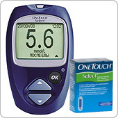 Глюкометр ВанТач Селект + 25 полосок (OneTouch Select)