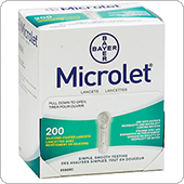Ланцеты Микролет 200 штук (Microlet)