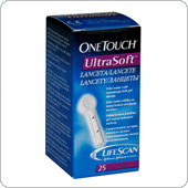 Ланцеты ВанТач УльтраСофт 25 штук (OneTouch UltraSoft)