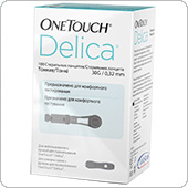 Ланцеты ВанТач Делика (скарификаторы OneTouch Delica), 100 штук