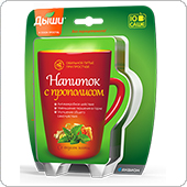 Дыши - Напиток с прополисом, 10 штук