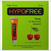 Гель от гипогликемии HypoFree со вкусом вишни 1 хе, 10 штук
