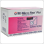 Иглы МикроФайн 12,7 мм (BD Micro-Fine), 100 штук