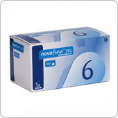 Иглы НовоФайн 6 мм (Novo-Fine 31G), 100 штук