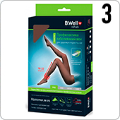 Колготки компрессионные плотные PRO B.Well JW-315 (I кл.компрессии, размер 3, черные)