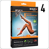 Колготки компрессионные плотные MED B.Well JW-325 (II кл.компрессии, размер 4, черные)