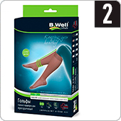 Гольфы компрессионные прозрачные B.Well JW-111 (I кл.компрессии, 2, цвет Nero)