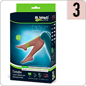 Гольфы компрессионные прозрачные B.Well JW-111 (I кл.компрессии, 3, цвет Natural)