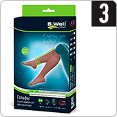 Гольфы компрессионные прозрачные B.Well JW-111 (I кл.компрессии, 3, цвет Nero)