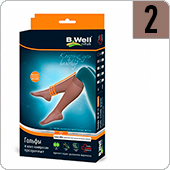 Гольфы компрессионные прозрачные B.Well JW-121 (II кл.компрессии, 2, цвет Safari)