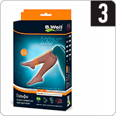 Гольфы компрессионные прозрачные B.Well JW-121 (II кл.компрессии, 3, цвет Nero)