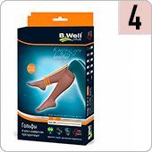 Гольфы компрессионные прозрачные B.Well JW-121 (II кл.компрессии, 4, цвет Natural)