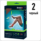 Чулки компрессионные ажурный верх B.Well PRO JW-215 (I кл.компрессии, размер 2, цвет черный)