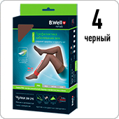 Чулки компрессионные ажурный верх B.Well PRO JW-215 (I кл.компрессии, размер 4, цвет черный)