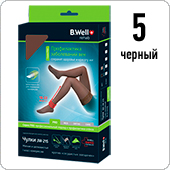 Чулки компрессионные ажурный верх B.Well PRO JW-215 (I кл.компрессии, размер 5, цвет черный)