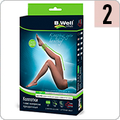 Колготки компрессионные прозрачные B.Well JW-311 (I кл.компрессии, размер 2, цвет Natural)