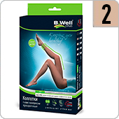 Колготки компрессионные прозрачные B.Well JW-311 (I кл.компрессии, размер 2, цвет Visone)