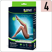 Колготки компрессионные прозрачные B.Well JW-311 (I кл.компрессии, размер 4, цвет Natural)