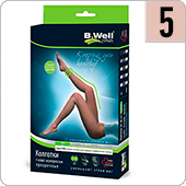 Колготки компрессионные прозрачные B.Well JW-311 (I кл.компрессии, размер 5, цвет Daino)