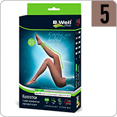 Колготки компрессионные прозрачные B.Well JW-311 (I кл.компрессии, размер 5, цвет Safari)
