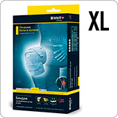 Бандаж на коленный сустав c шарнирами B.Well W-3320 XL (серый)