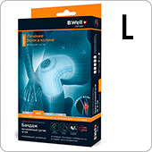 Бандаж на коленный сустав B.Well W-339 L (серый)