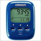 Шагомер электронный OMRON HJ-325 (синий)