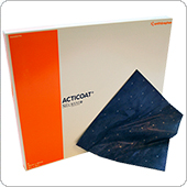 Повязка с покрытием из нанокристаллического серебра ACTICOAT / АКТИКОАТ (10 x 10 см), 12 штук