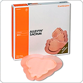 Повязка абсорбирующая ALLEVYN SACRUM PLUS / Аллевин Сакрум Плюс (17 х 17 см), 10 штук