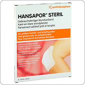 Повязка из нетканого материала Smith&Nephew HANSAPOR STERILE / Хансапор (15 на 8 см), 50 штук