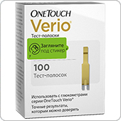 Тест-полоски OneTouch Verio IQ 100 штук (ВанТач Верио АйКью)