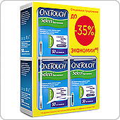 Тест-полоски Ван Тач Селект 150 штук (OneTouch Select)