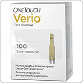 Тест-полоски OneTouch Verio IQ 100 штук (ВанТач Верио АйКью)