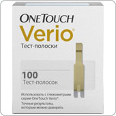 Тест-полоски OneTouch Verio IQ 100 штук (ВанТач Верио АйКью)