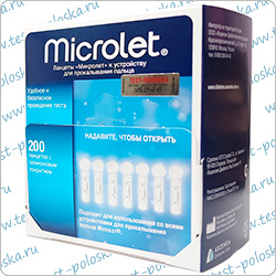 Ланцеты Микролет Байер Bayer Microlet для прокалывателя глюкометра ...