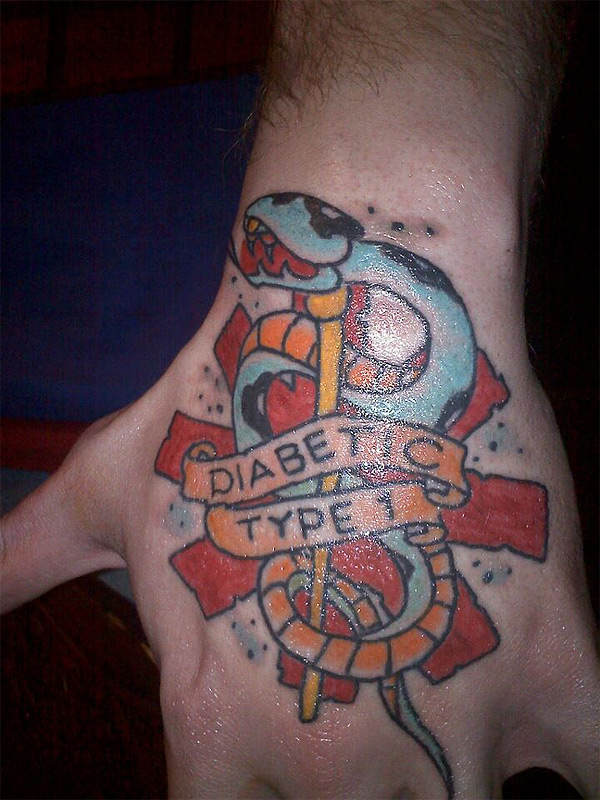 Татуировка на тему сахарного диабета