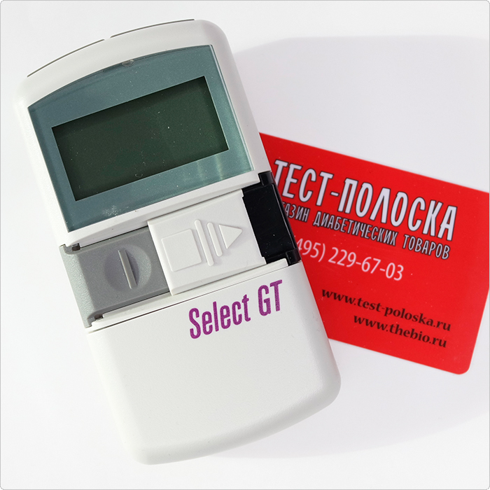 Глюкометр Селект ДжиТи Хронимед Blood sugar meter Select GT Chronimed