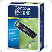 Глюкометр Контур Плюс Уан (Contour Plus One) с bluetooth