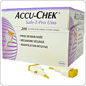 Одноразовые ланцеты Accu-Chek Safe-T-Pro Uno, 200 штук