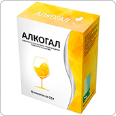Алкогал - очистка организма, 10 штук