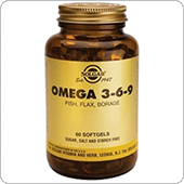 Solgar - Комплекс жирных кислот 1300 мг омега 3-6-9, 60 капсул