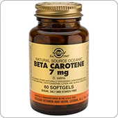 Solgar - Бета-каротин, 60 капсул