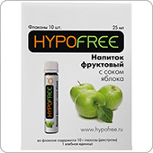 HypoFree - Напиток от гипогликемии ЯБЛОКО 1 хе, 10 штук