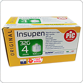 Иглы Инсупен 4 mm (32G Insupen), 100 штук