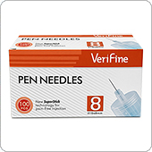 Иглы Верифайн 8 мм (31G) Verifine, 100 штук